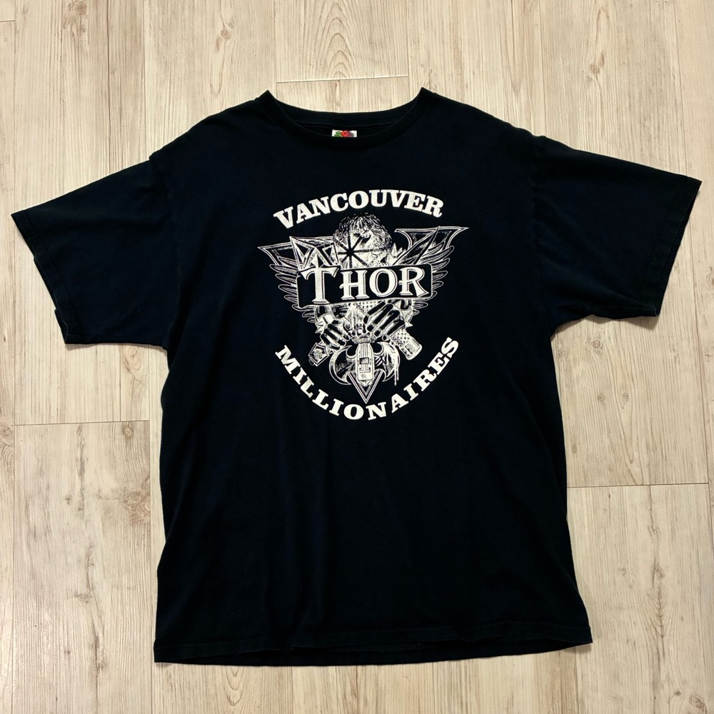 Y2K Fruit Of The Loom Vancouver Thor Millionaires Tee